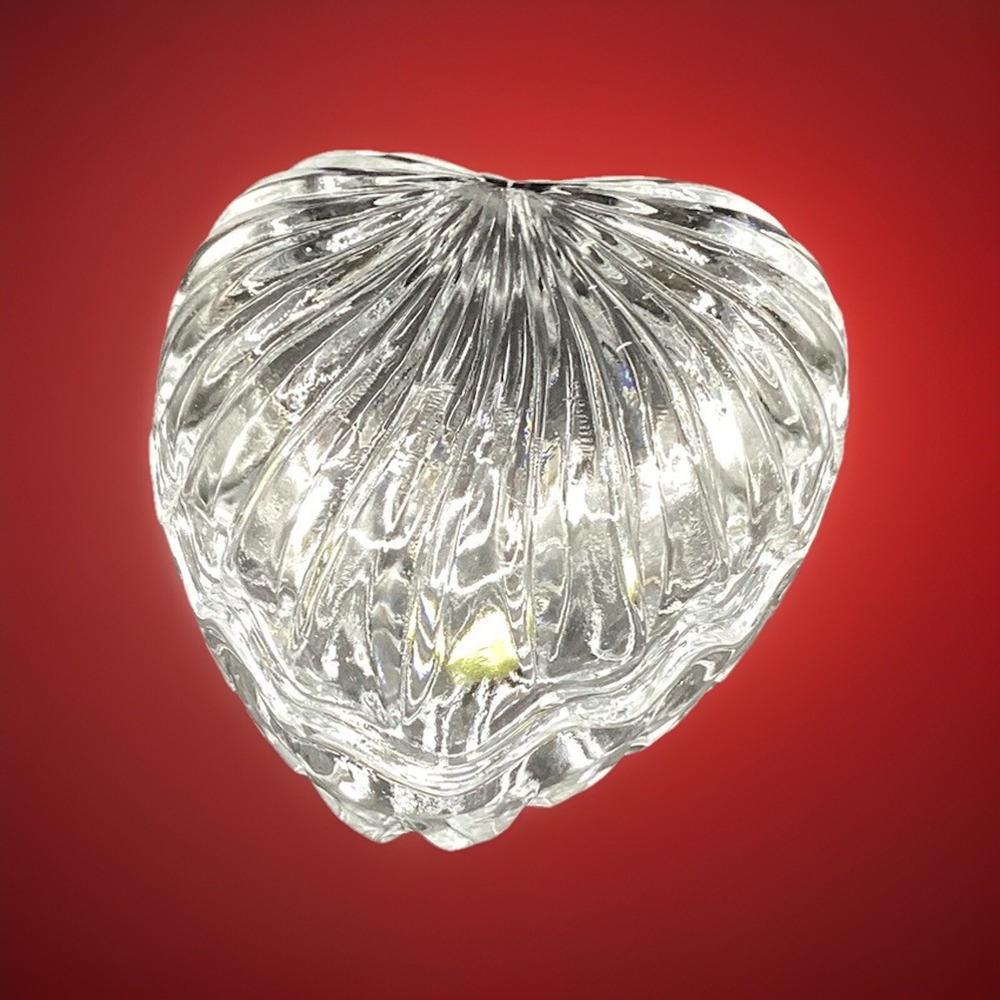 Crystal Heritage Lead Crystal‎ Heart Shaped Trinket Box